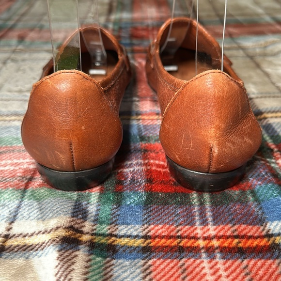 Cole Haan Soft Leather Women’s Loafer Tassel size 6 1/2 B Brown Cognac - Picture 6 of 16